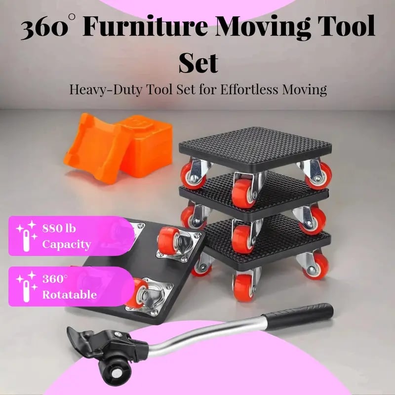 Heavy-Duty Furniture Mover for Easy Lifting and Back Protection