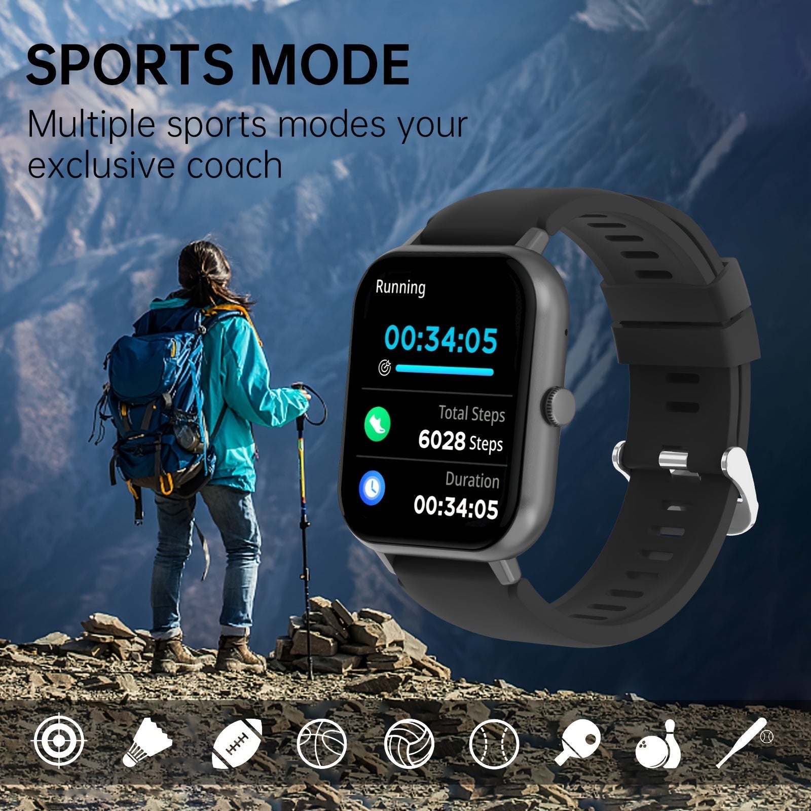 4.65 cm Touchscreen Smartwatch