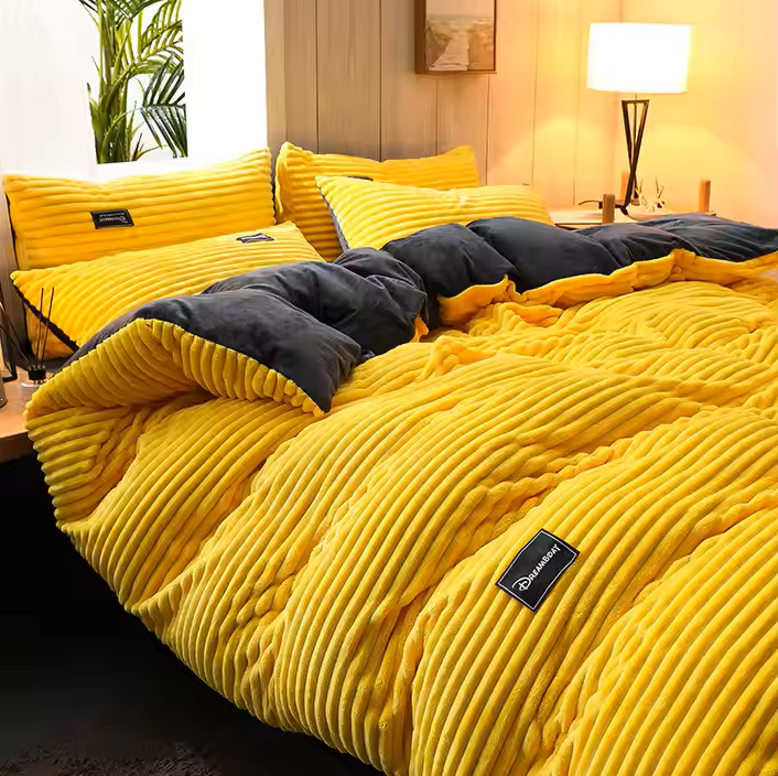 Coral Fleece Bed Cover – Experience Embracing Warmth for Cold Nights