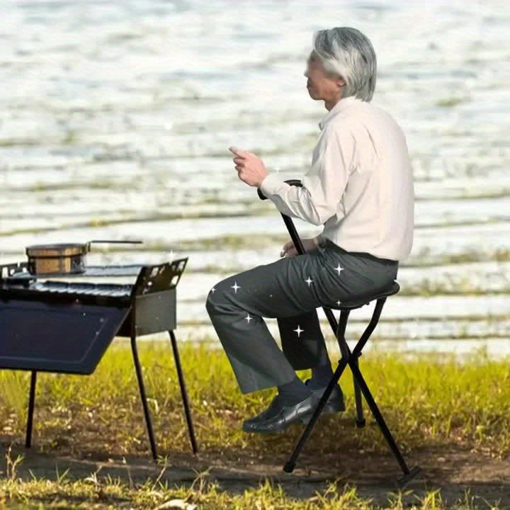 Walking Cane with Seat - 2-in-1 Design