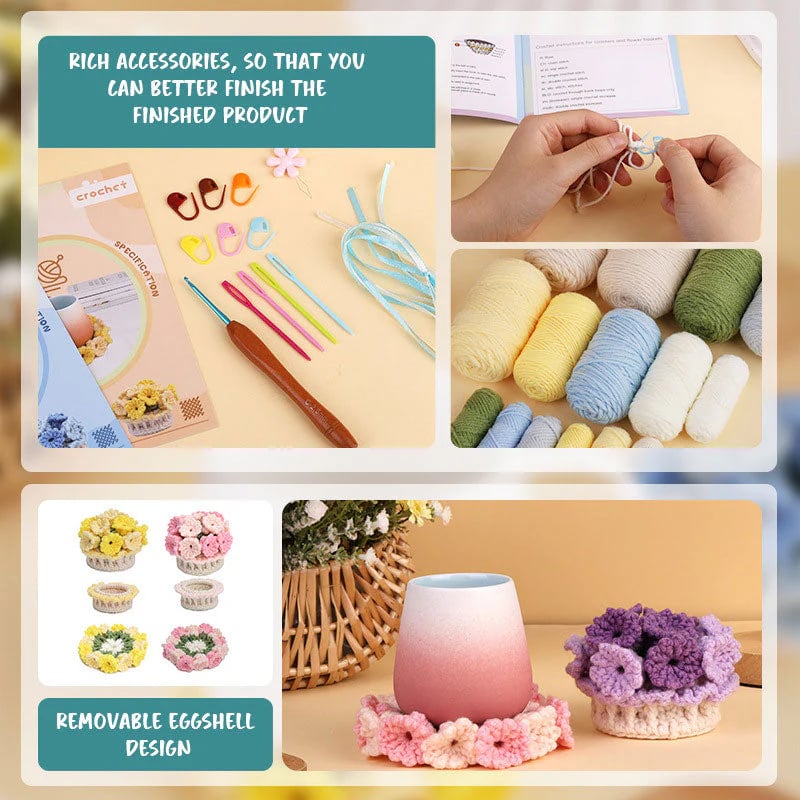 Aldorian™ — Craft Joyful Floral Coasters Fast | (incl. Tutorial book)