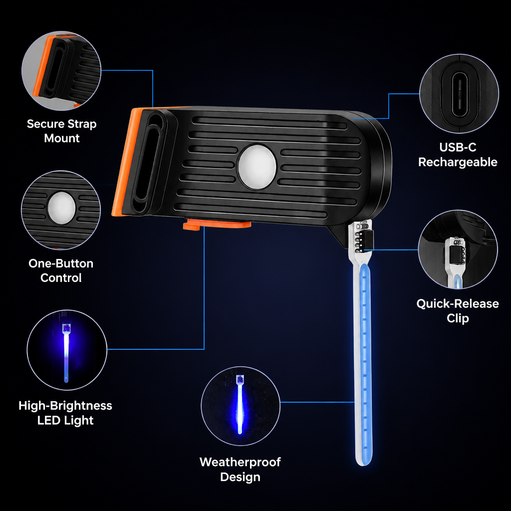 LumaGuard™ — Command the Night with Unbreakable, Eye-Catching Safety