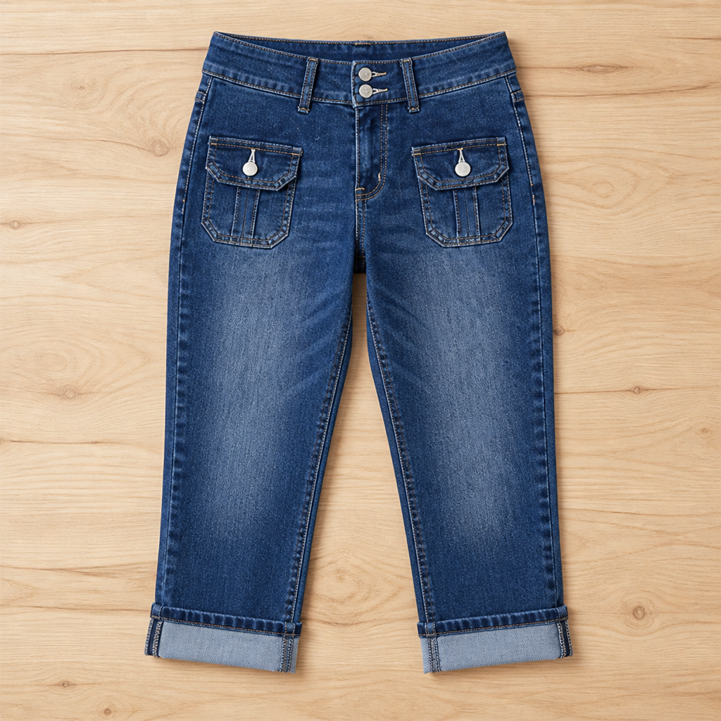 VeroCurve™ Slim Fit Stretch Capris — Sculpt Your Curves, Own Every Move with Effortless Comfort