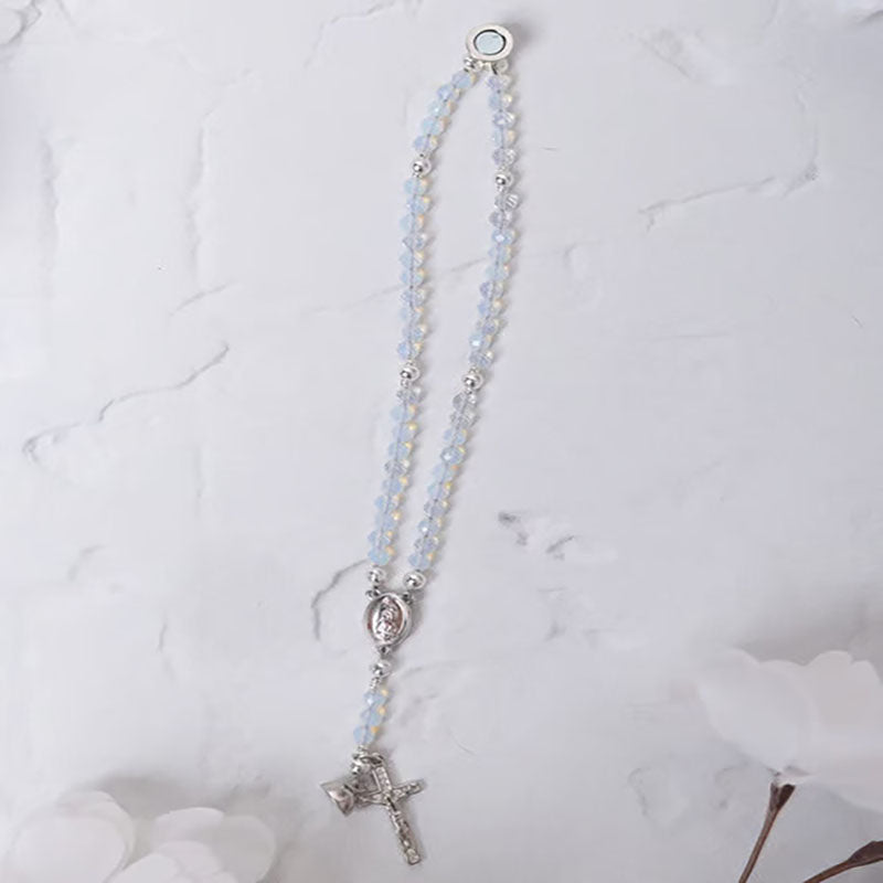 Handcrafted Beaded Prayer Bracelet with Magnetic Clasp