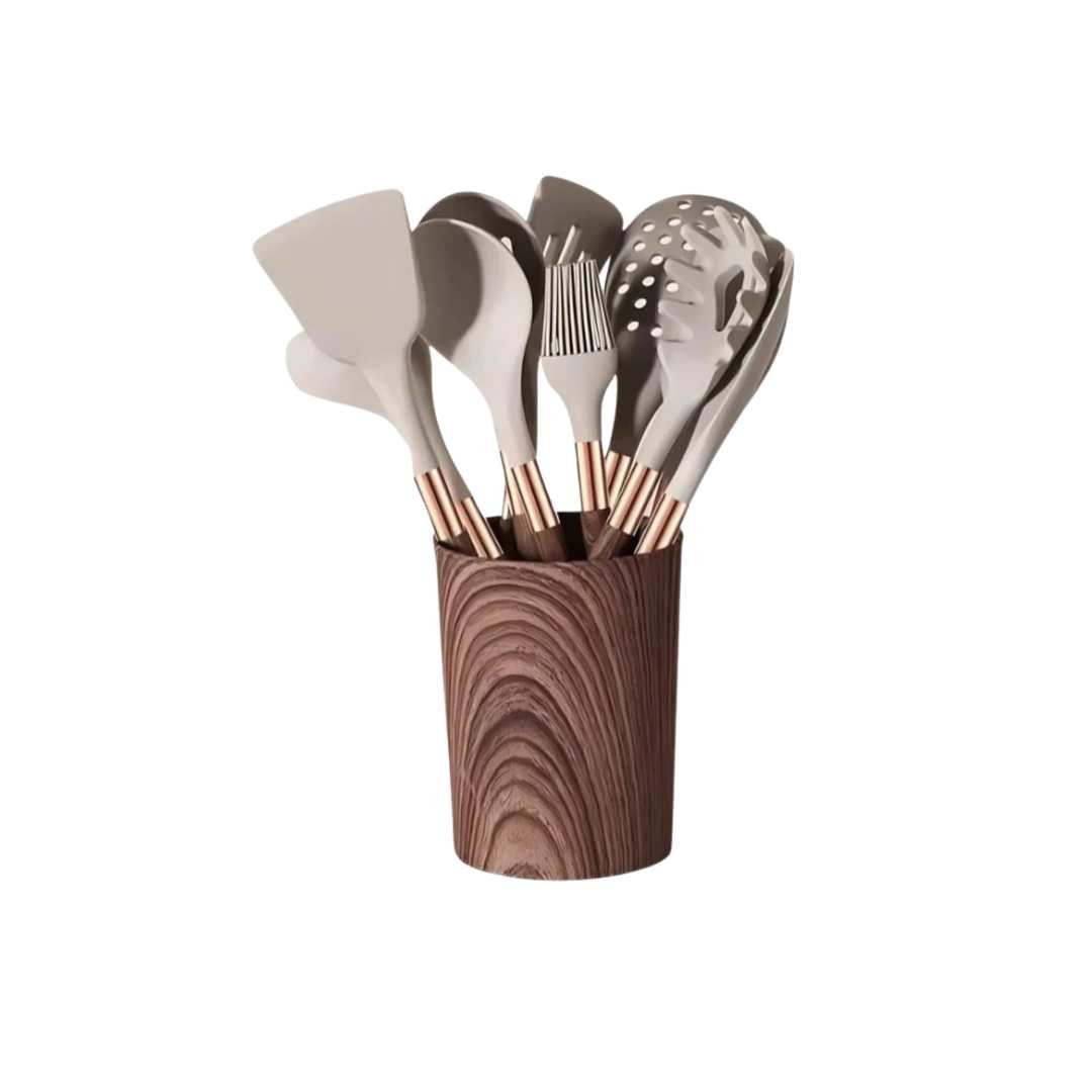 Silicone Kitchen Utensil Set – Scratch-Free Cooking Comfort and Protection