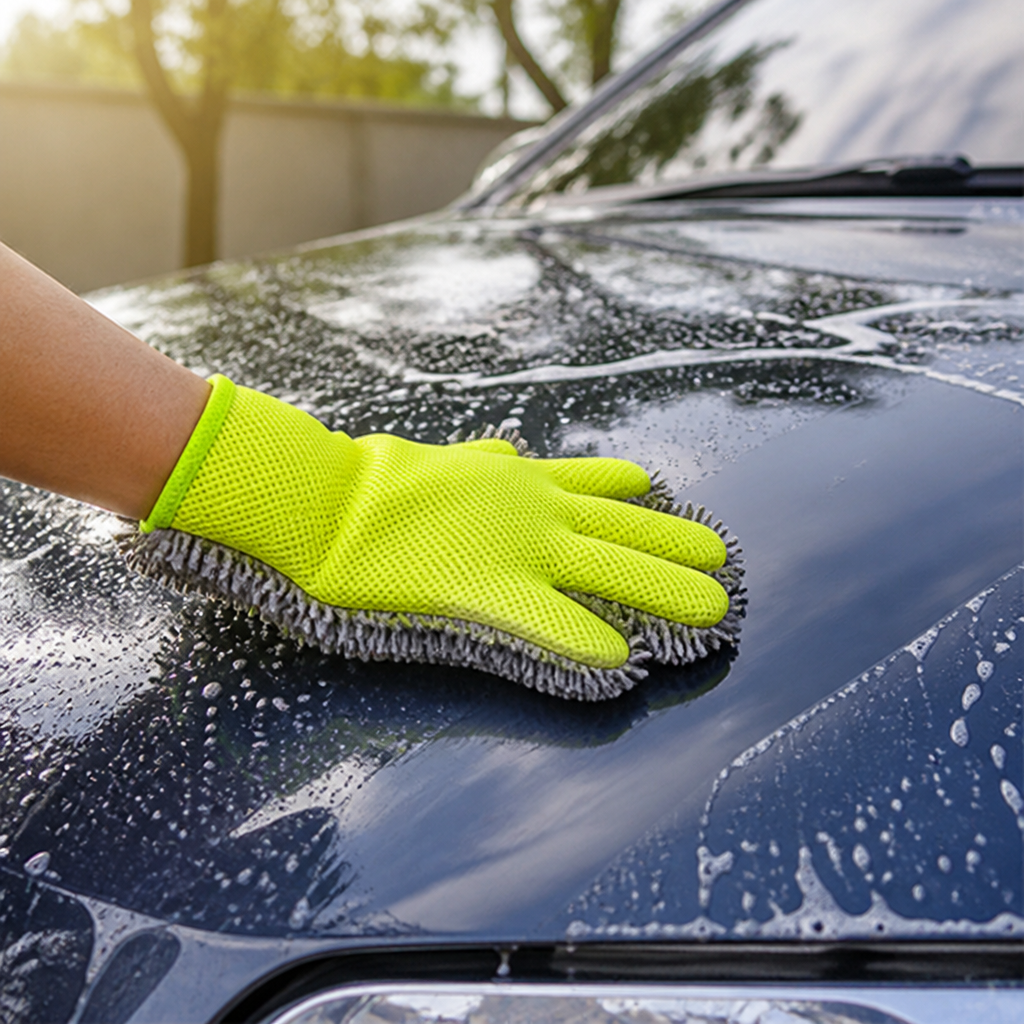 VeloClean™ Gloves — Take Command of Every Curve with Effortless, Showroom-Ready Shine