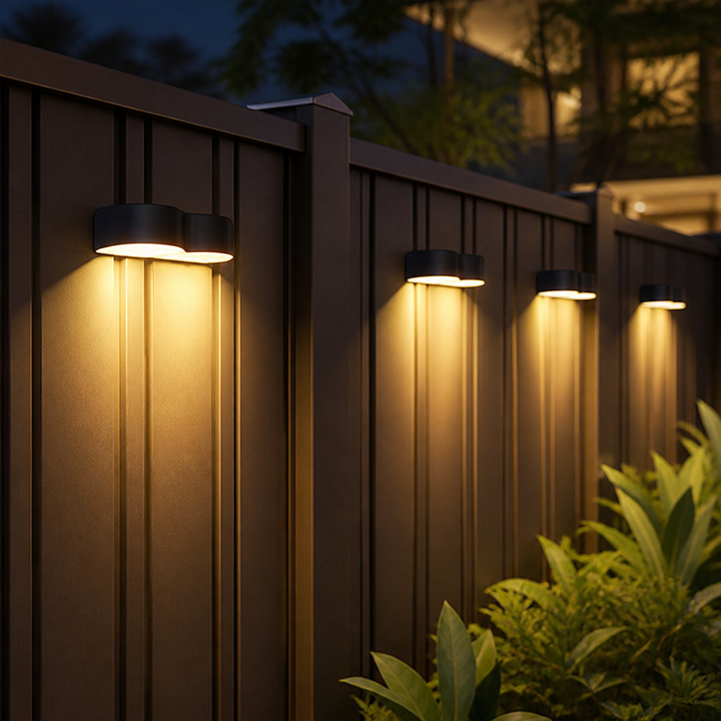RadiantRay™ Solar Fence Lights — Transform Your Nights with Endless Color and Effortless Glow