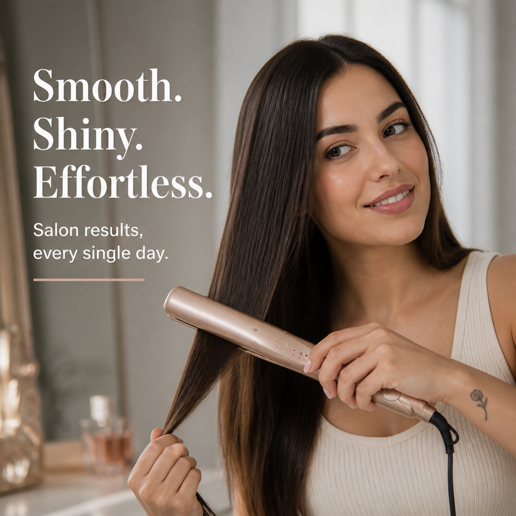 VeronaLuxe™ — Straighten, Curl & Shine With One Gold Wand in Minutes