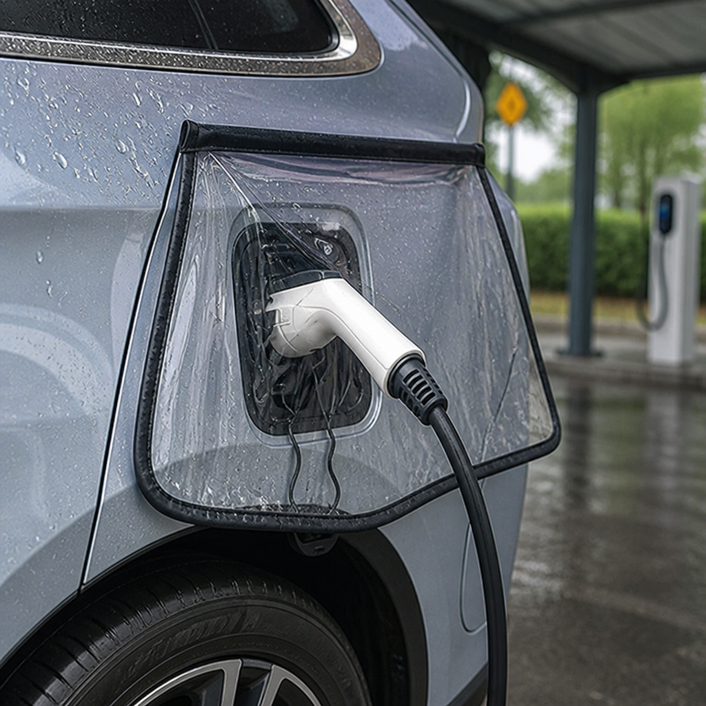 StormGuard™ — Snap-On Armor That Keeps Your EV Charger Flawless Rain or Shine