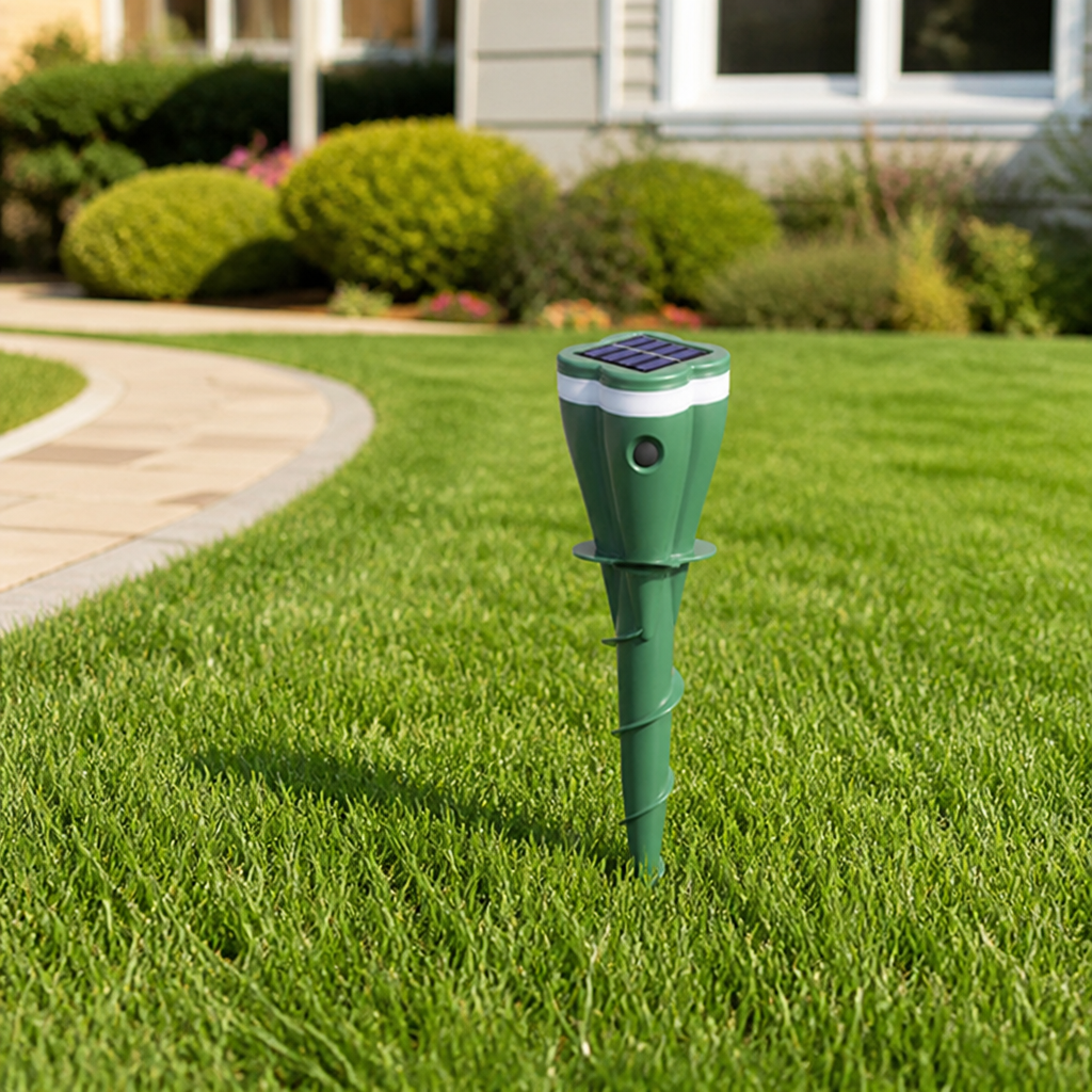 TerraGuard™ — Silent, Solar-Powered Shield That Saves Your Garden from Burrowing Pests