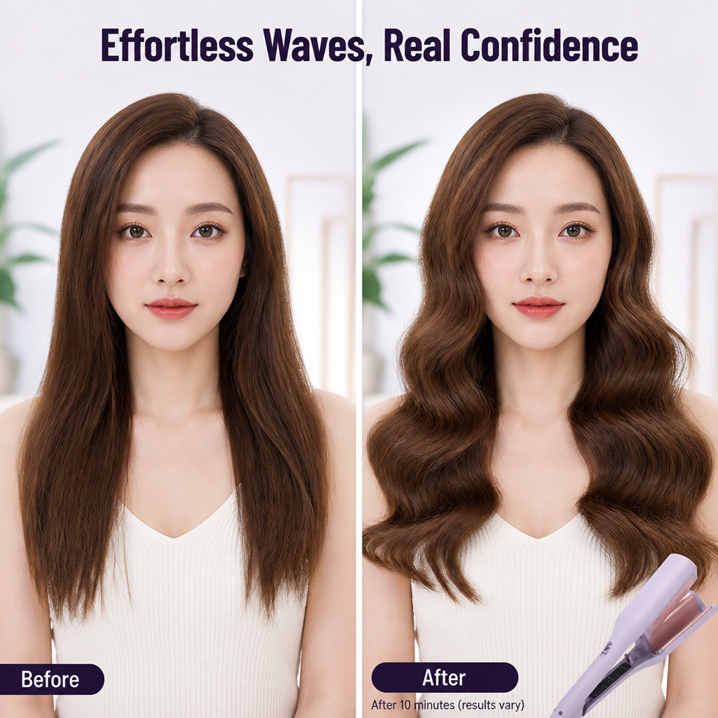 VivaCurl™ — Press Salon-Worthy French Waves Into Your Hair In Minutes