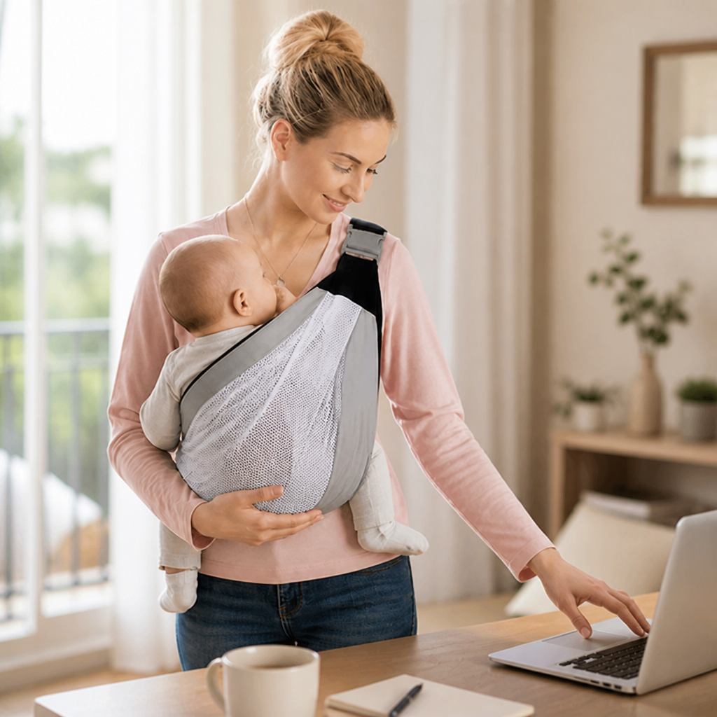 LumaNest™ Sling — Carry Longer, Feel Lighter, Bond Deeper