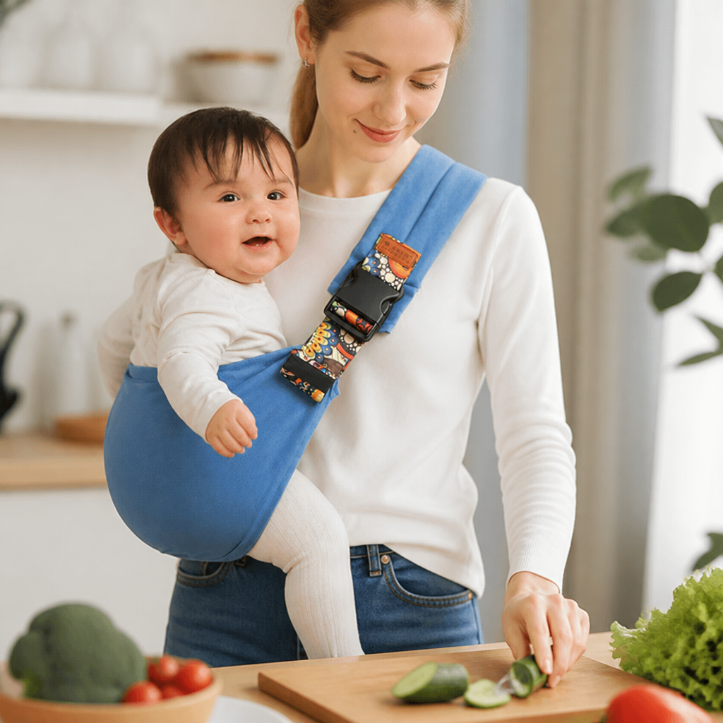 GlideNest™ BabySling — Feel the Joy of Hands-Free, Hug-Like Comfort Every Step of the Way