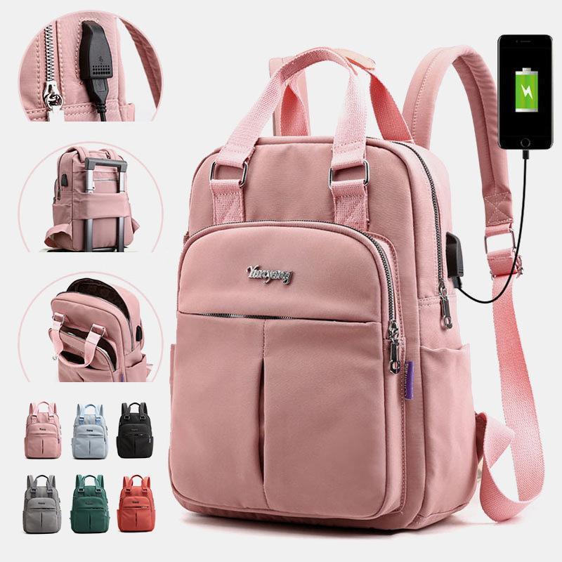 Waterproof Backpack with USB Charging Port