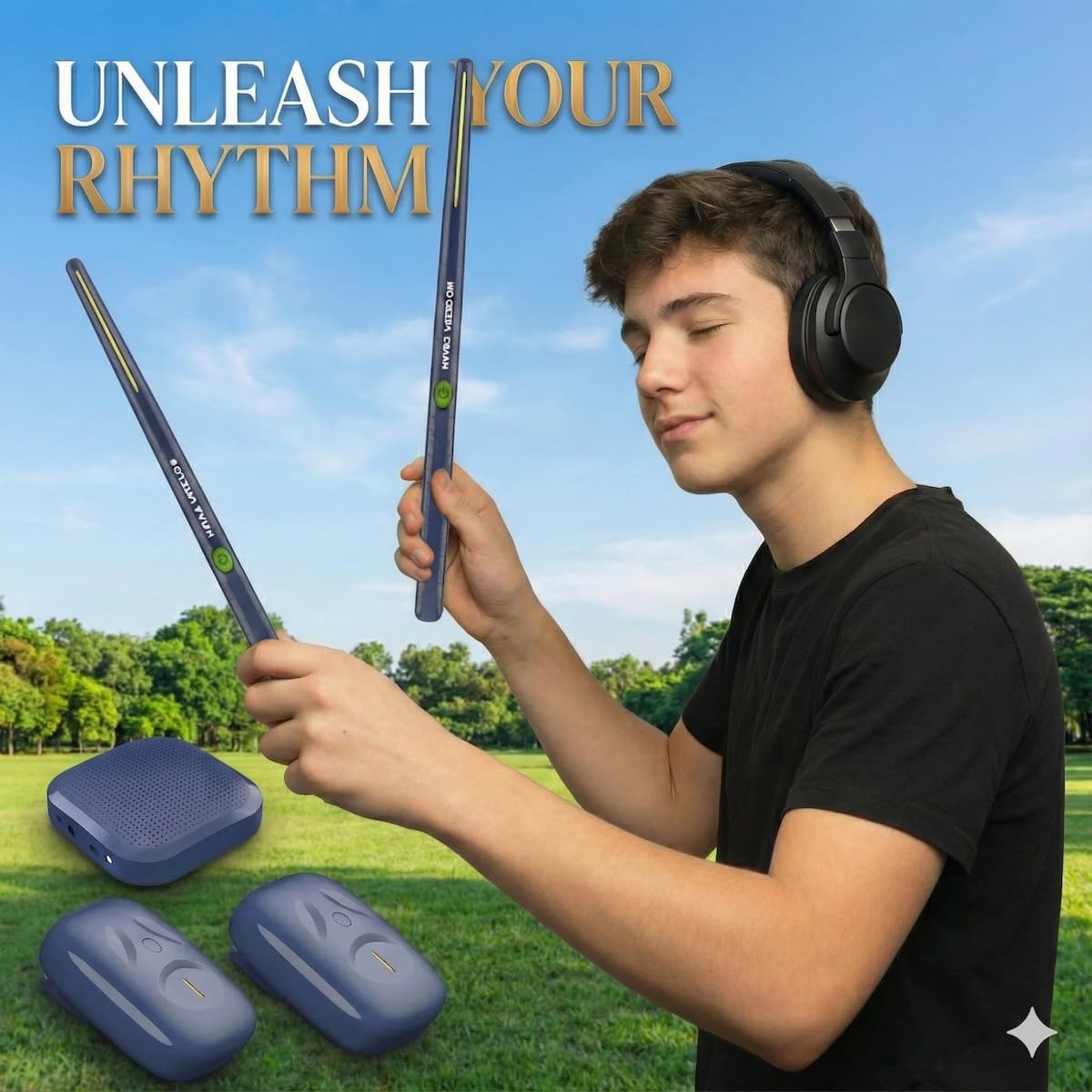 Silent Drum Experience Anywhere - Unleash Real Drumming Feel