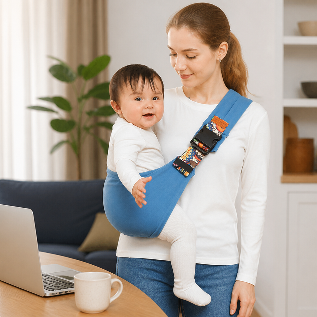 GlideNest™ BabySling — Feel the Joy of Hands-Free, Hug-Like Comfort Every Step of the Way
