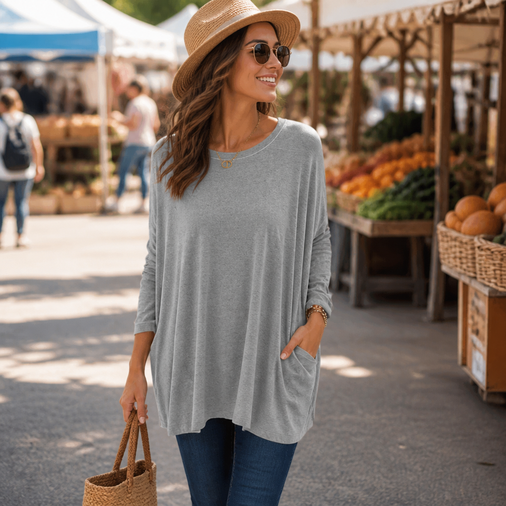 CelestaLuxe™ Long Sleeve Tee — Experience All-Day Freedom with Flawless Comfort and Style