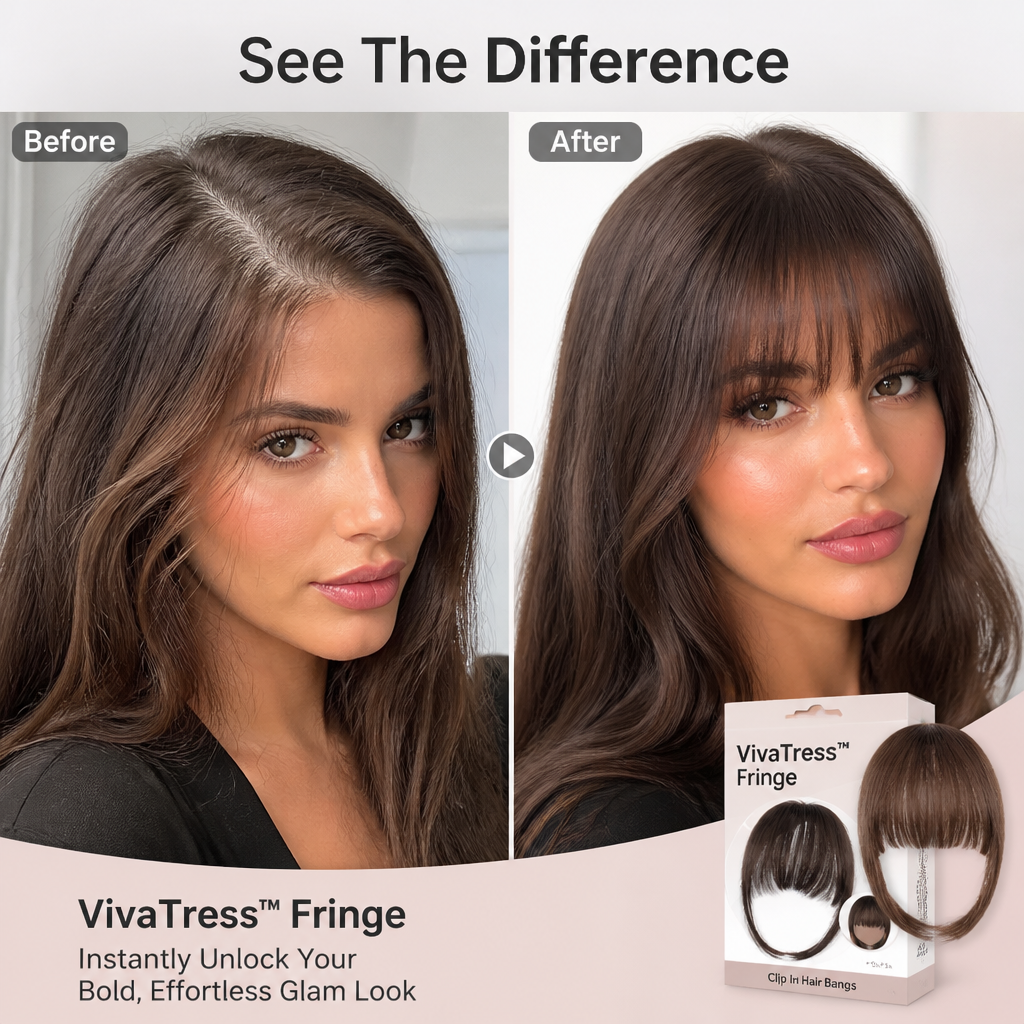 VivaTress™ Fringe — Instantly Unlock Your Bold, Effortless Glam Look
