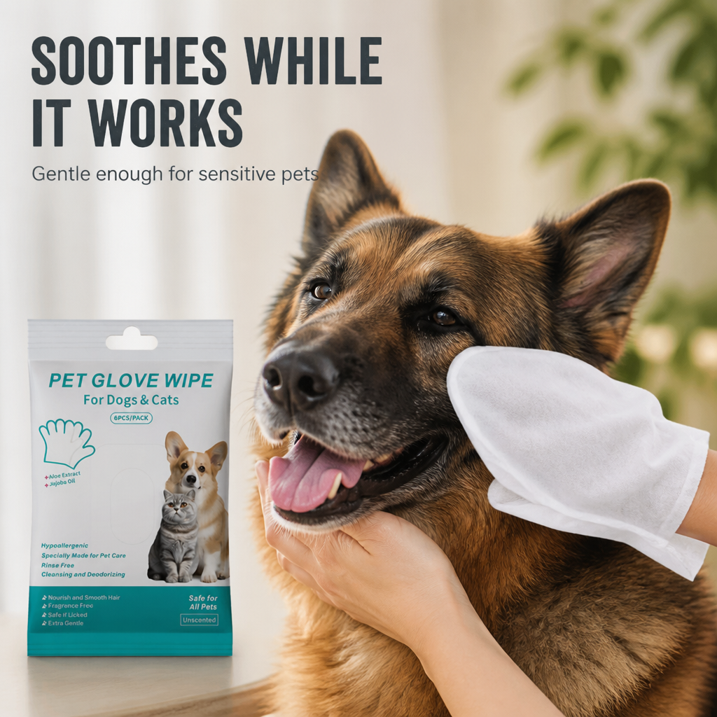 PurePaws™ Rinse-Free Mitts — Transform Bath Time Battles into Calm, Cuddle-Worthy Care