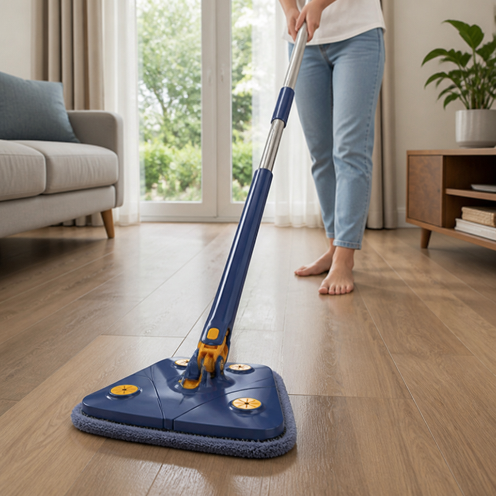 AquaSculpt™ Mop — Clean Every Corner Without Backbreaking Effort or Missed Spots