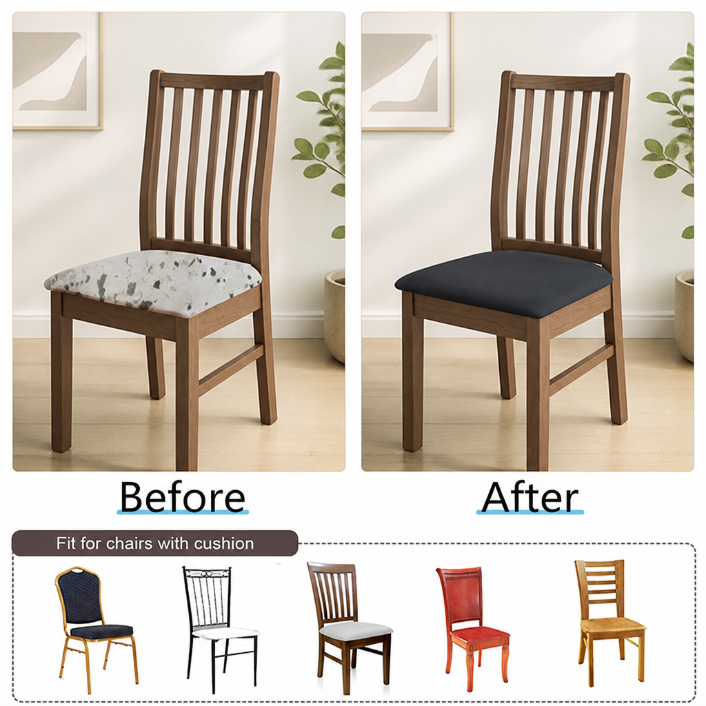 FluidFit™ Chair Covers — Hug Your Chairs with Flawless Style and Spill-Proof Comfort