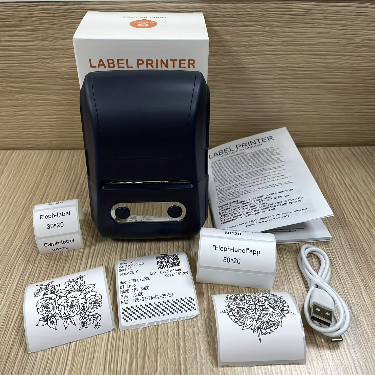 Compact Label Printer for Effortless, Ink-Free Labeling Anytime