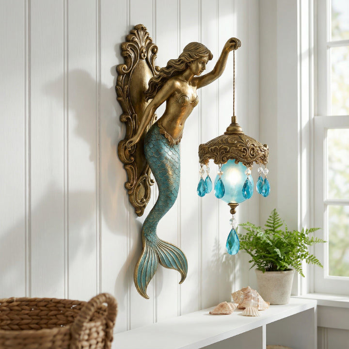 Mermaid-Themed Wall Lamp