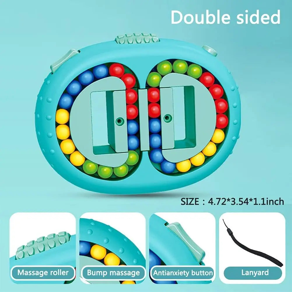 Rotating Bean Fidget Puzzle — Improves Logic & Color Recognition