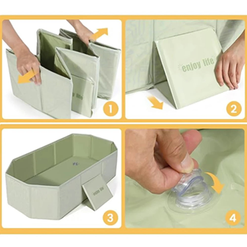 Foldable Portable Baby Bathtub - Safe and Relaxing Bathing Anywhere