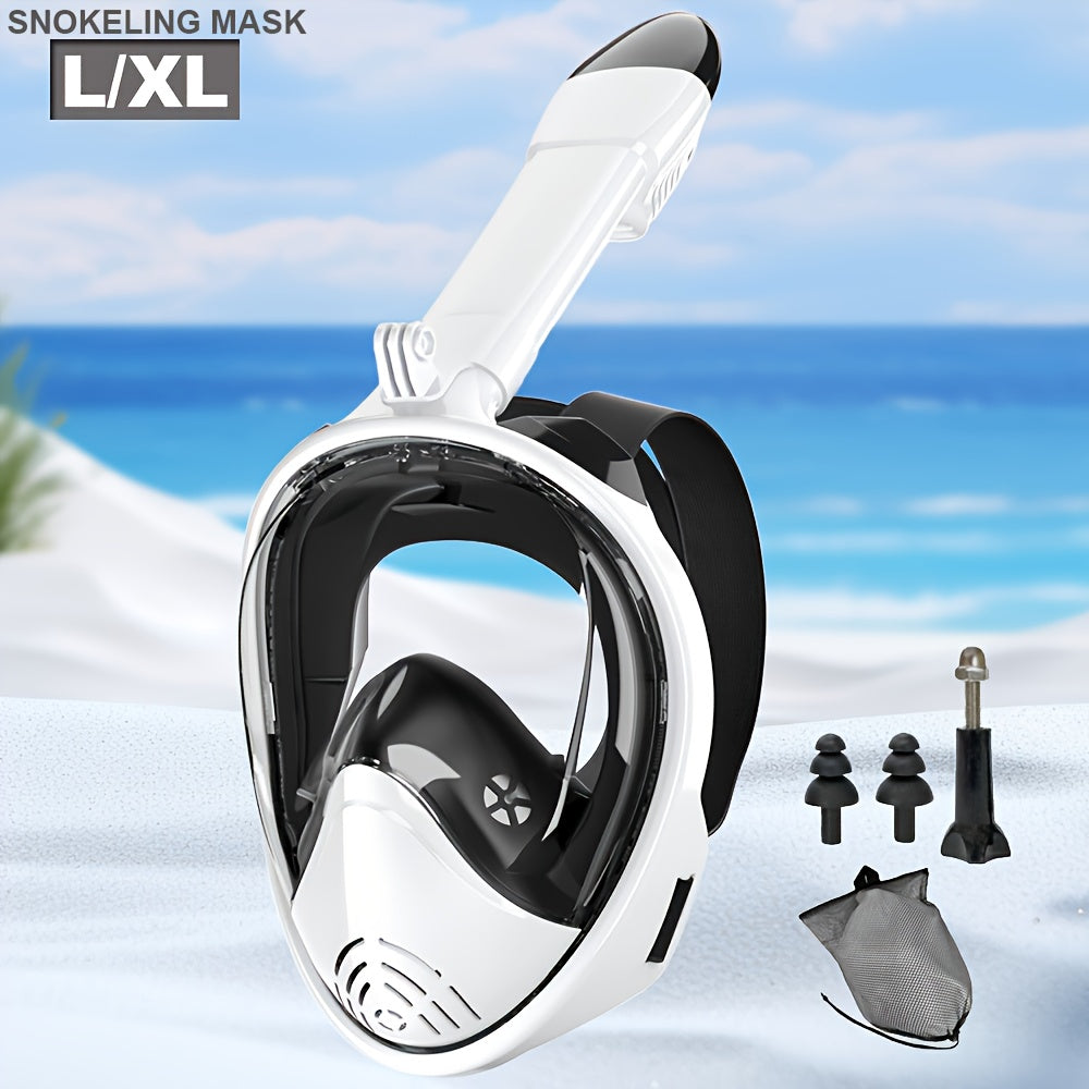 Full Face Snorkel Mask with 180° Visibility