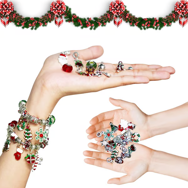 TwinkleTale™ Holiday Charm Bracelets — Capture the Magic of Christmas with Every Sparkling Surprise