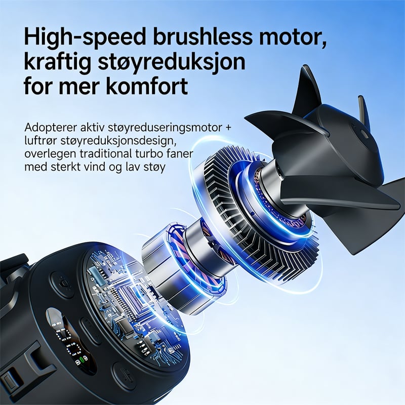 Portable Clip Fan with Cooling Feature | 6000mAh Battery