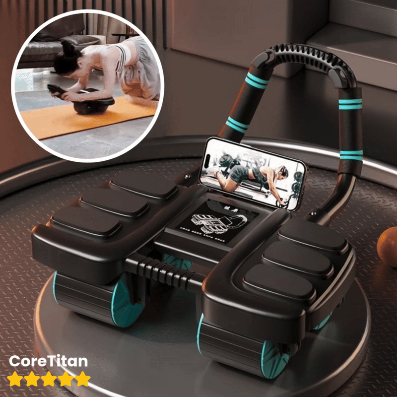 VulcanCore™ Six-Wheel Ab Roller — Command Unshakable Core Power with Effortless Control