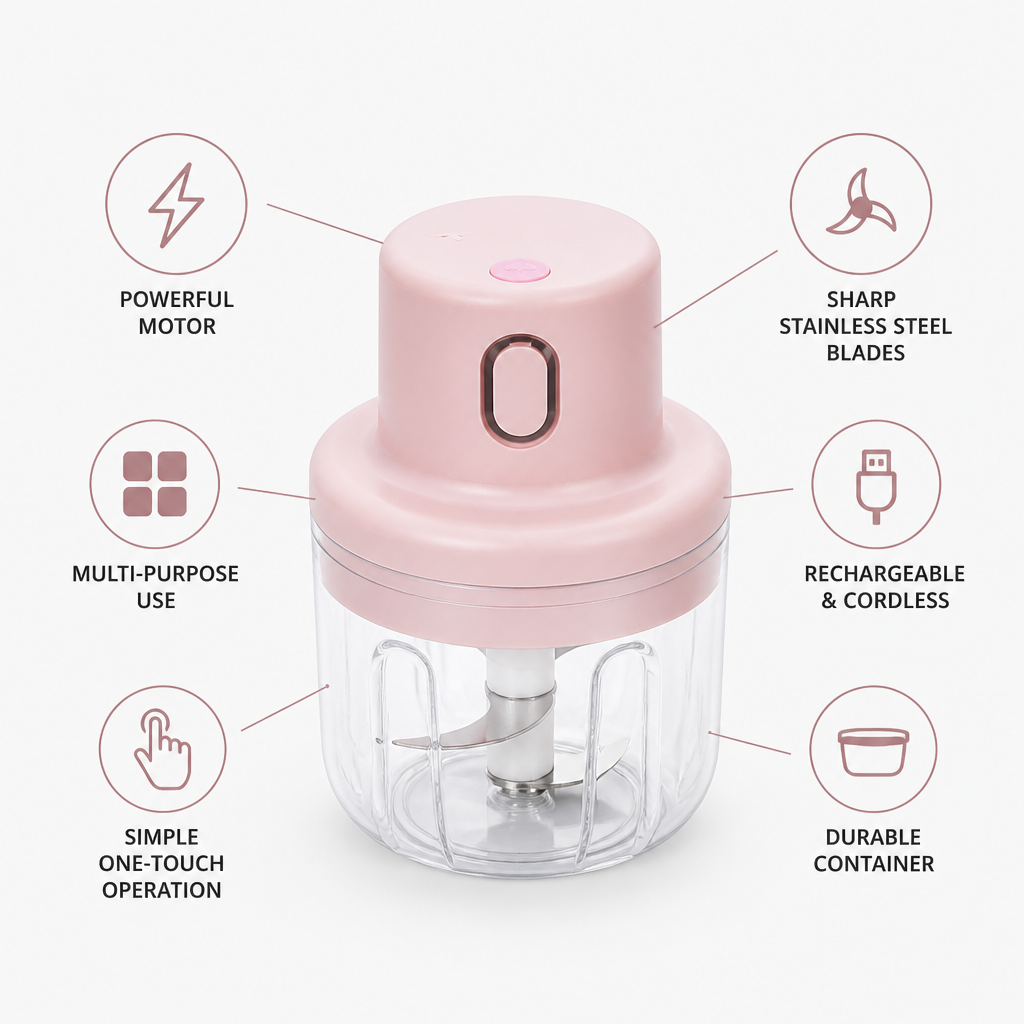GlideChop™ Mini — Crush Meal Prep Hassles and Reclaim Your Time Instantly