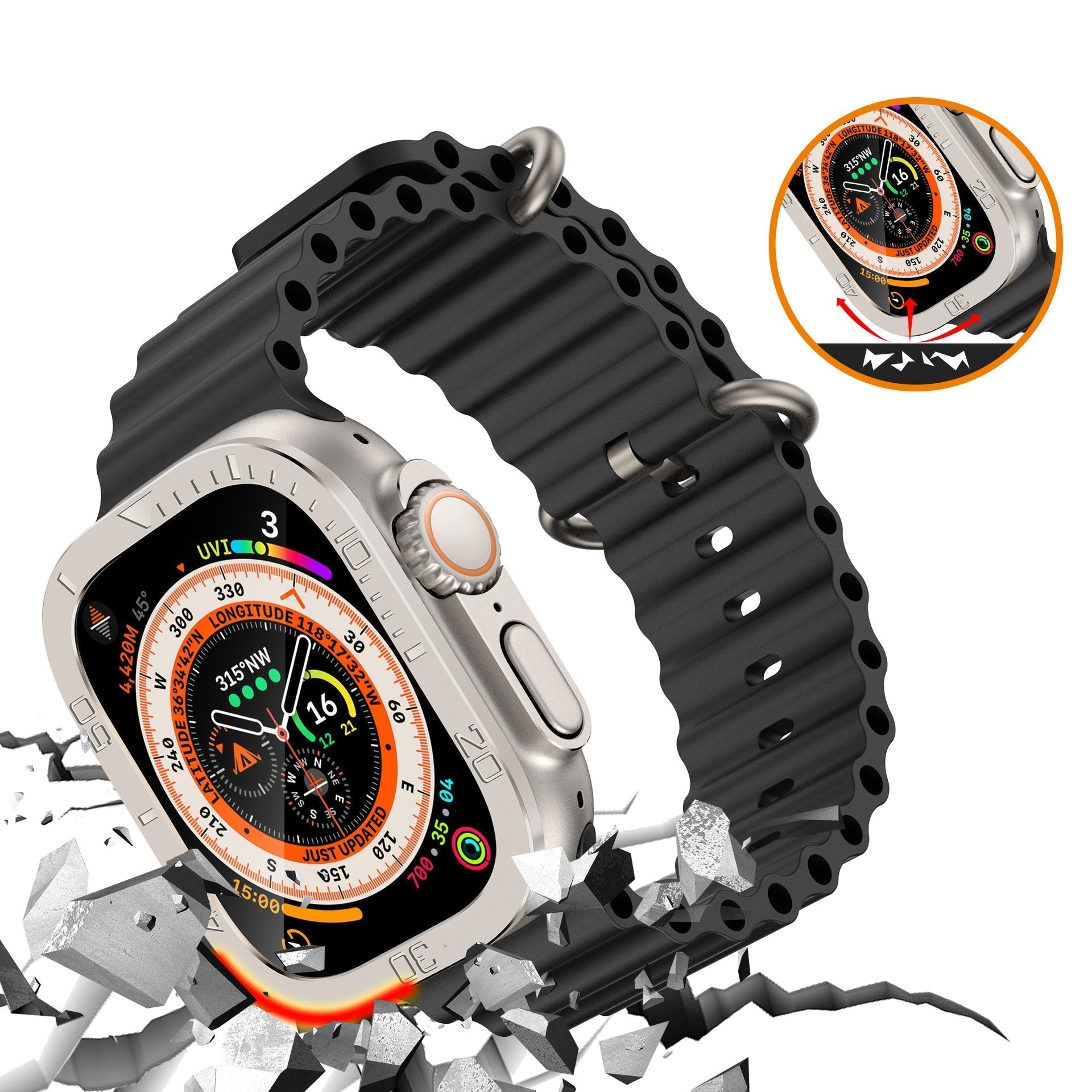 Screen Protector in Tempered Glass for Ultra Smartwatch