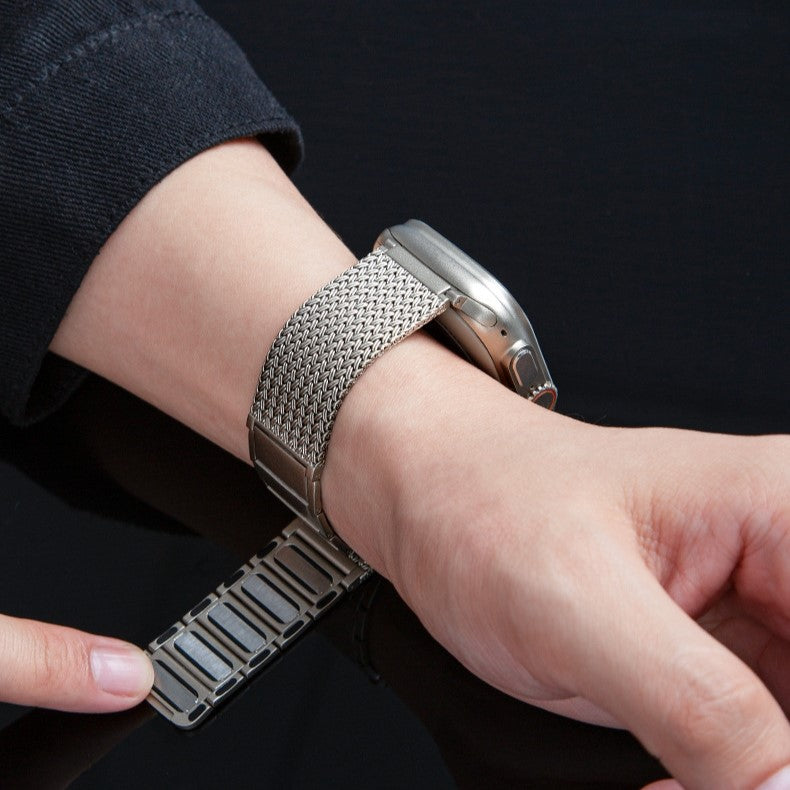 Magnetic Braided Bracelet for Aurora Smartwatch Accessory