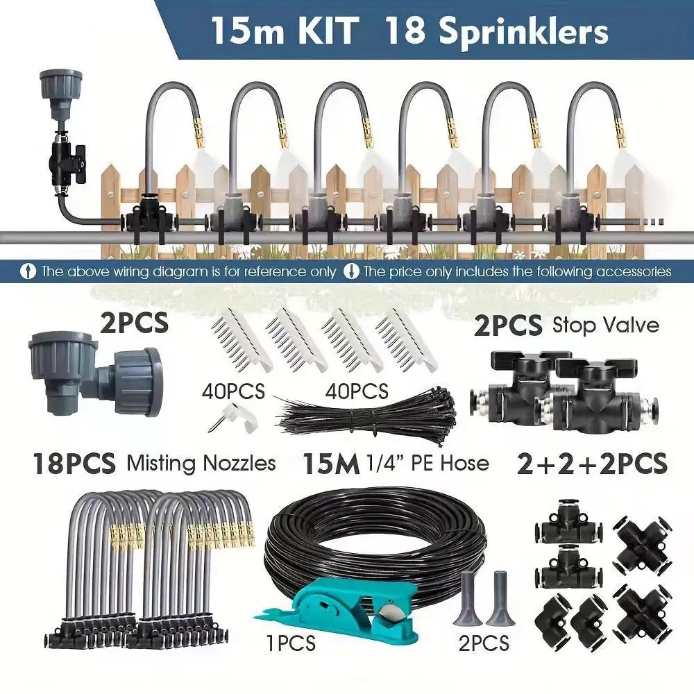 Irrigation Kit with Hose and Valves