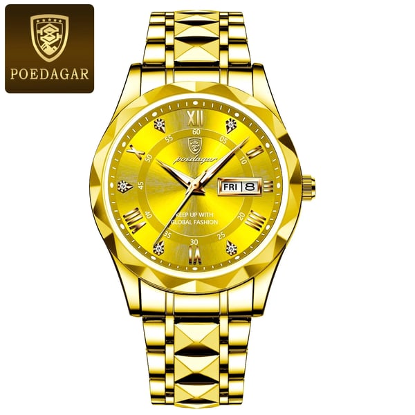 Waterproof Luxury Men's Watch with Luminous Feature