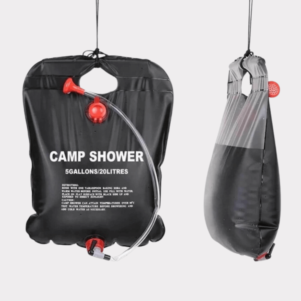 Portable 20L Solar Shower for Camping and Outdoor Activities