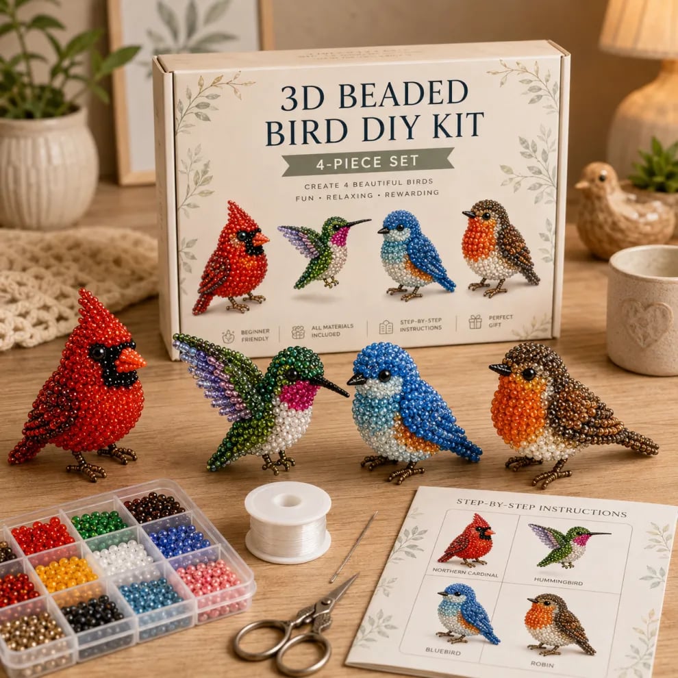 LumaBead™ — Unleash Calm Creativity and Craft Sparkling 3D Animal Wonders