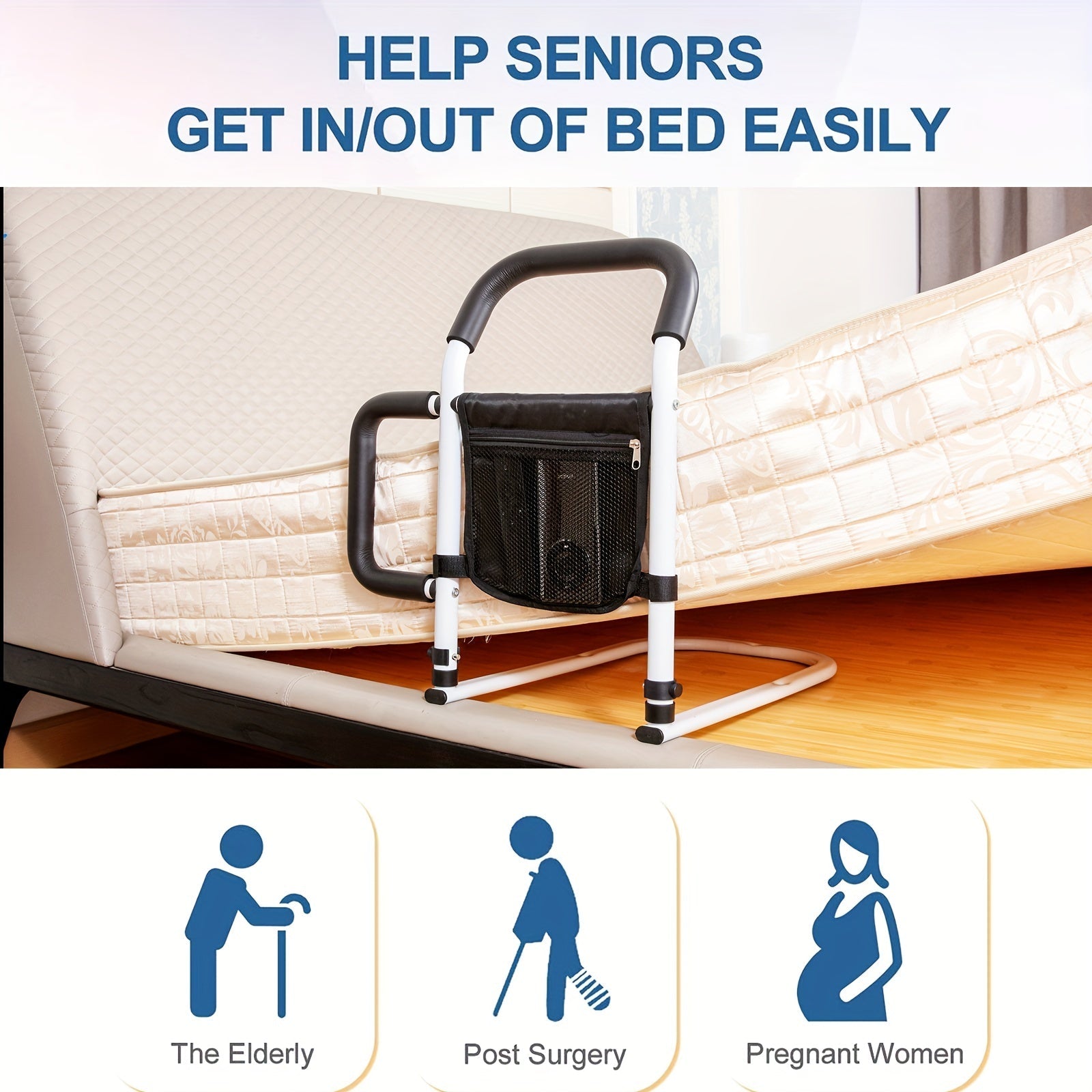 Bed Assist Handle with Dual Grip