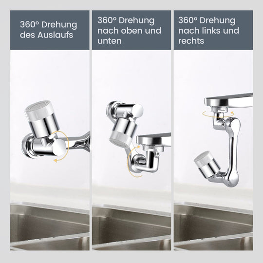 TwistTap™ - 1080 Degree Rotatable Extended Faucet
