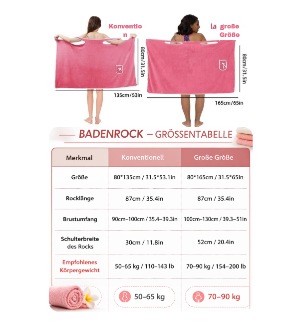 Quick-Dry Towel Wrap – Dries Your Body in Seconds, Non-Slip Design