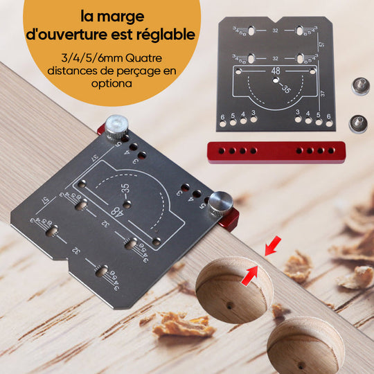 Hinge Drilling Set for Effortless and Flawless Furniture Assembly