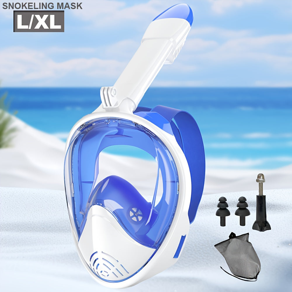 Full Face Snorkel Mask with 180° Visibility