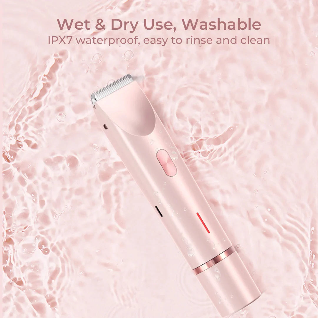 TrimVel | 2 in 1 painless bikini and facial hair trimmer