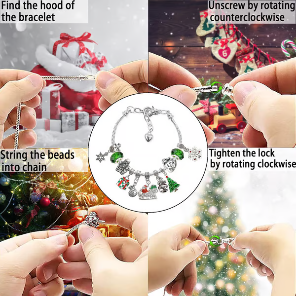 TwinkleTale™ Holiday Charm Bracelets — Capture the Magic of Christmas with Every Sparkling Surprise