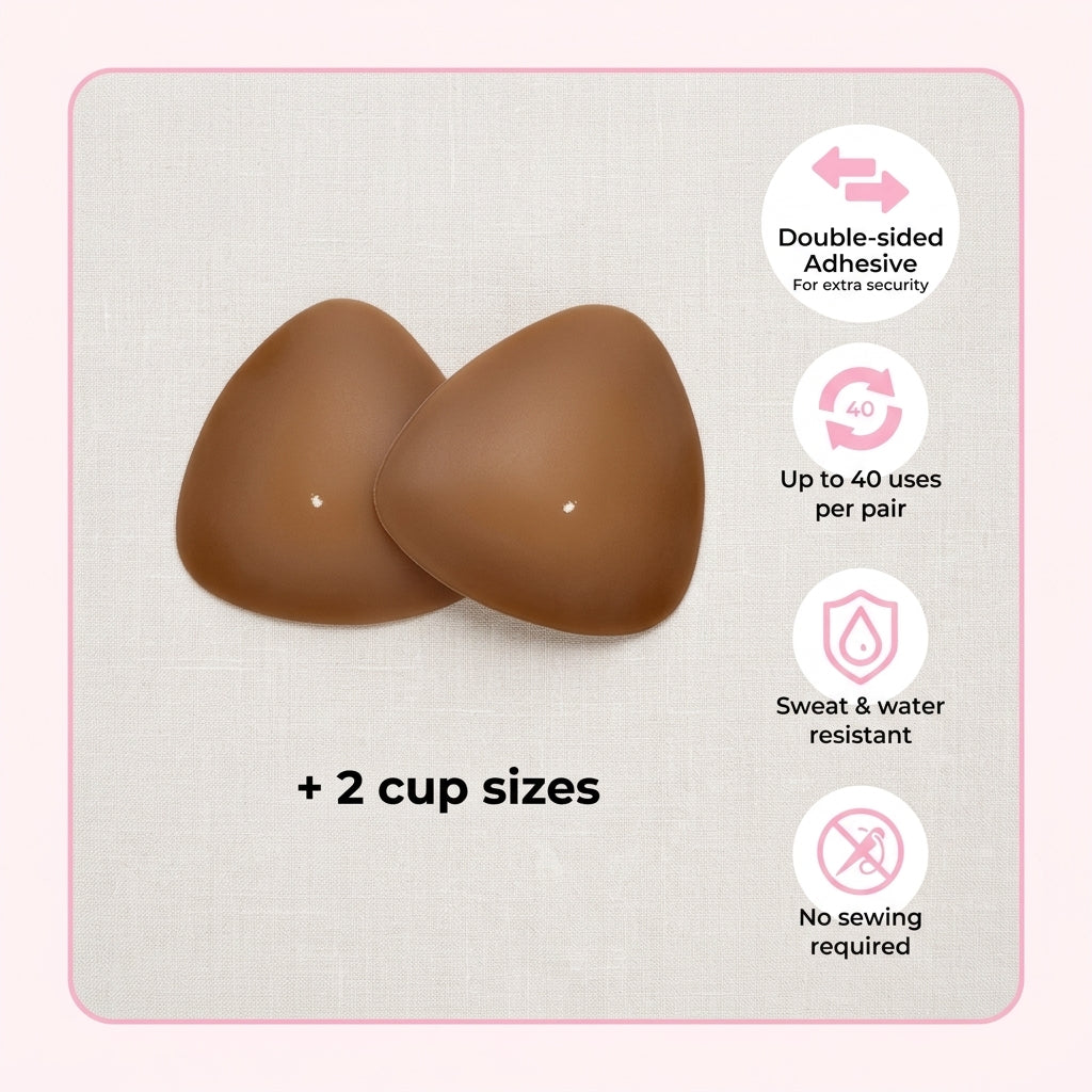 RiseAura™ – Wire-Free Adhesive Lift Cups with Up-to-2-Cup Boost