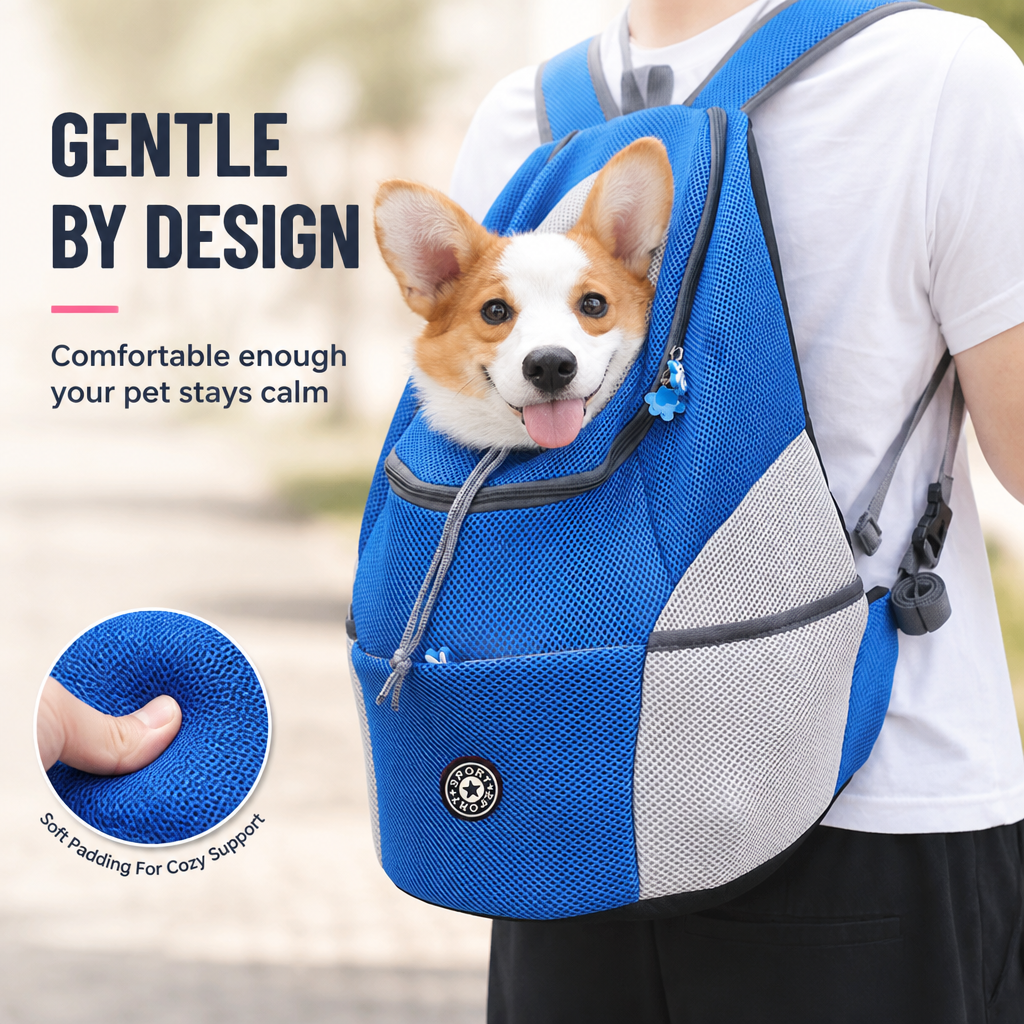 TrailPaw™ Carrier — Effortless Comfort and Safety for Every Adventure with Your Dog