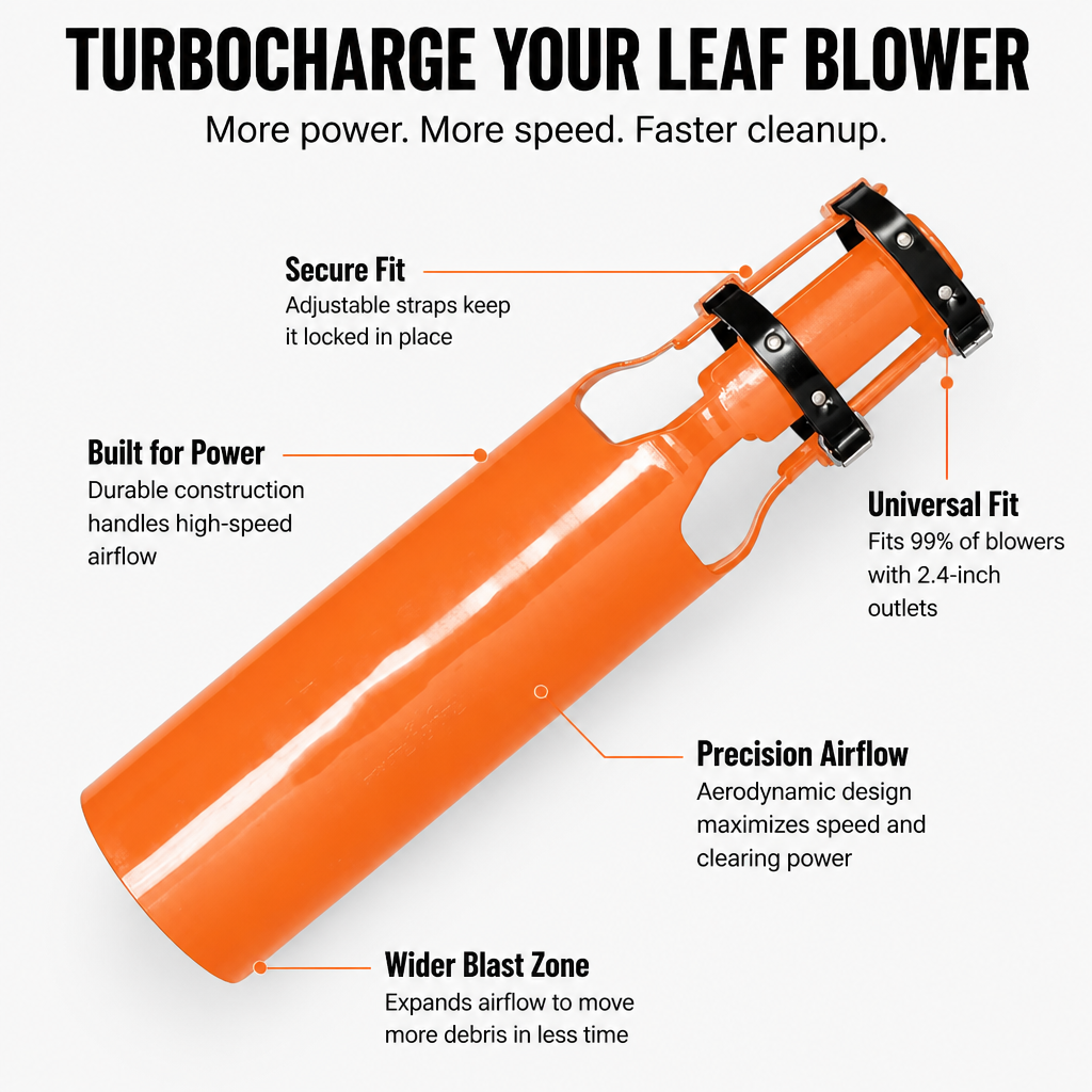 TurboBlow™ — Turn Your Leaf Blower into a Lightning-Fast Cleanup Machine